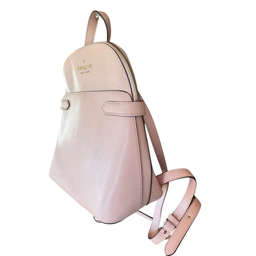 Kate Spade New York Stacei Dome Pale Pink Saffiano leather Leather Backpack